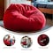 Flash Furniture Bean Bag Chair, 42 in W 42" L 19" H DG-BEAN-LARGE-SOLID-RED-GG - alternate 4